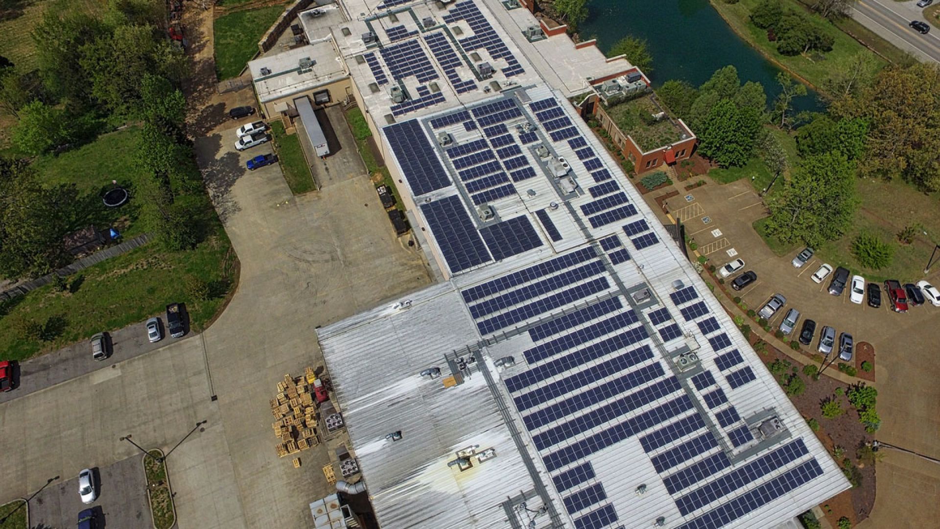 Interstate Packaging solar panels and inverters