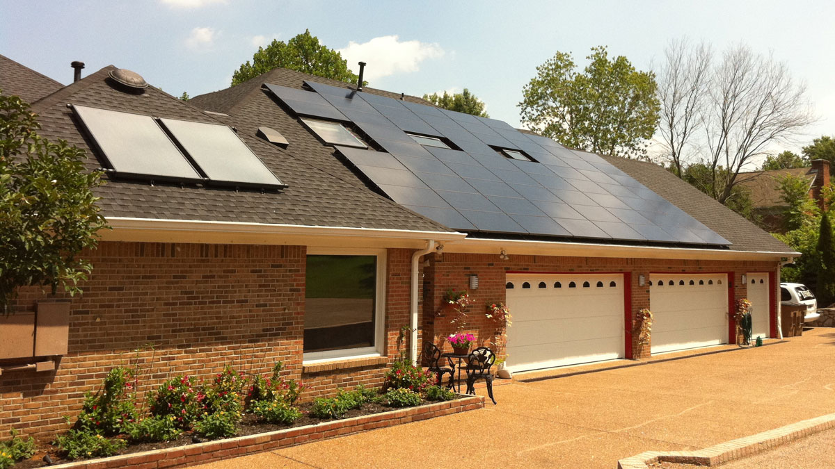 Completed Roof Mount Residential Solar Project