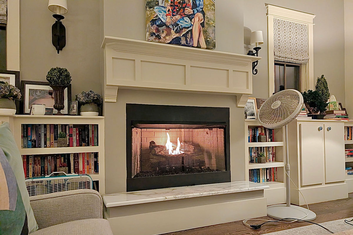 Fireplace Going in Murdock Living Room