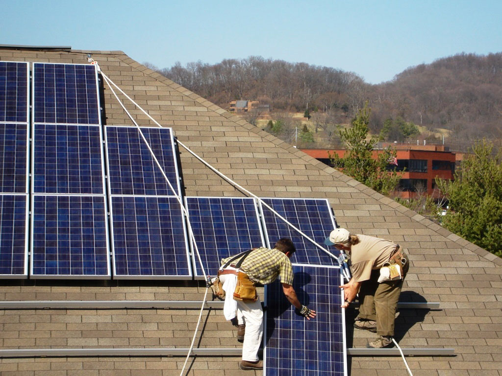 Solar Panel Install 2007 Brian Paddock home
