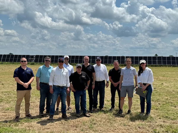 solar team at Baptist Health site